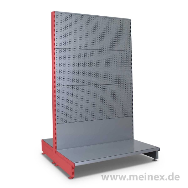 Gondelregal mit Lochrückwand Tegometall Konfigurator