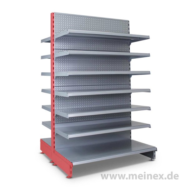 Gondelregal mit Lochrückwand Tegometall Konfigurator