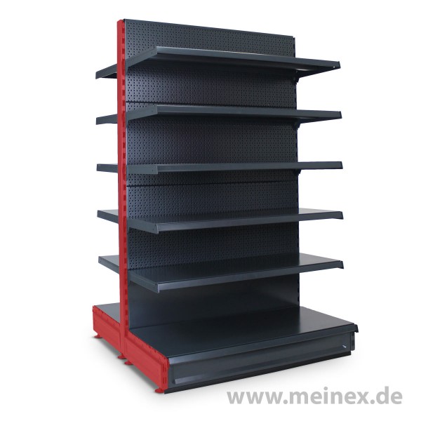 Gondelregal mit Lochrückwand Tegometall Konfigurator