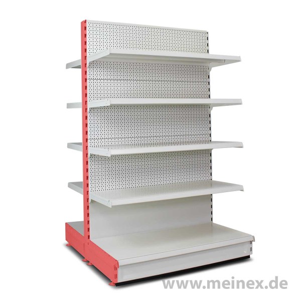 Gondelregal mit Lochrückwand Tegometall Konfigurator