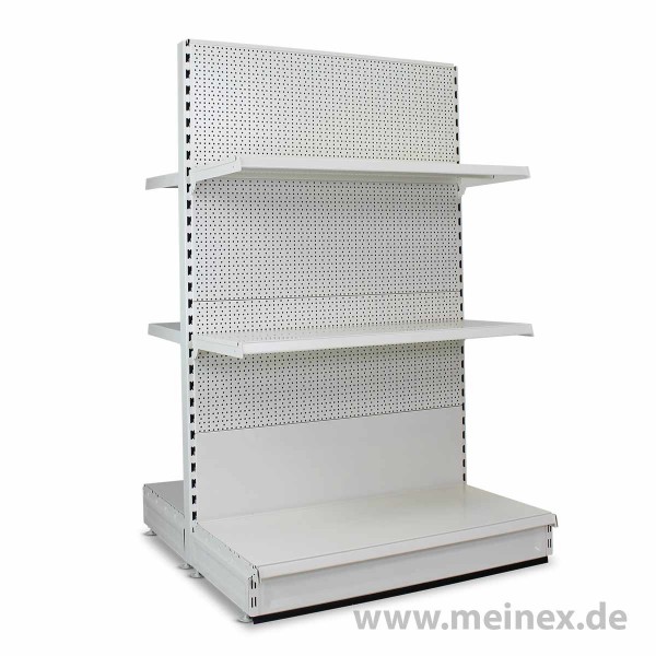 Gondelregal mit Lochrückwand Tegometall Konfigurator