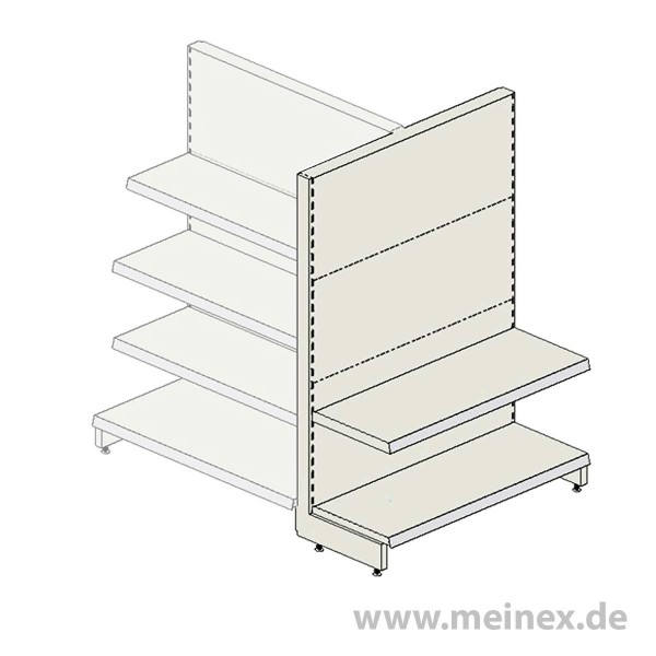 Gondelkopfregal Tegometall Konfigurator - 1 Fachboden