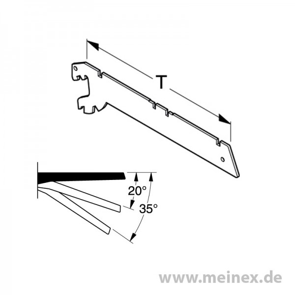 Shelf Brackets Tegometall (Pair) 2H