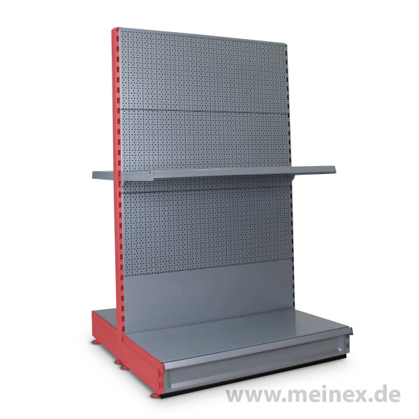 Gondelregal mit Lochrückwand Tegometall Konfigurator