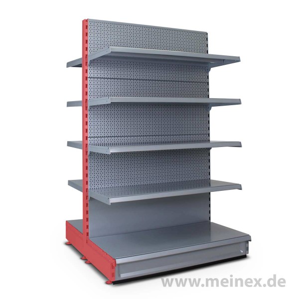 Gondelregal mit Lochrückwand Tegometall Konfigurator