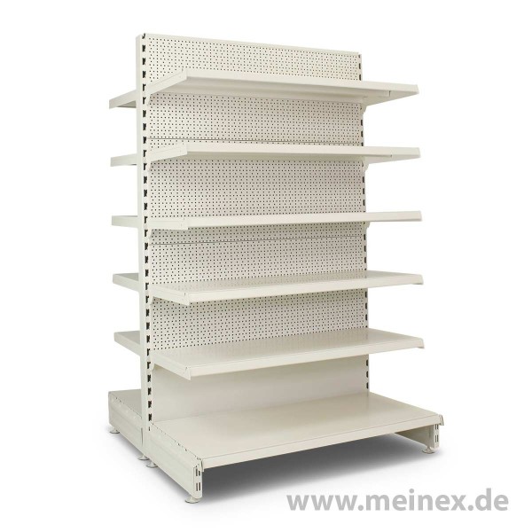 Gondelregal mit Lochrückwand Tegometall Konfigurator