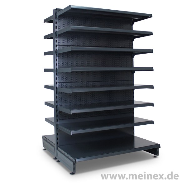 Gondelregal mit Lochrückwand Tegometall Konfigurator