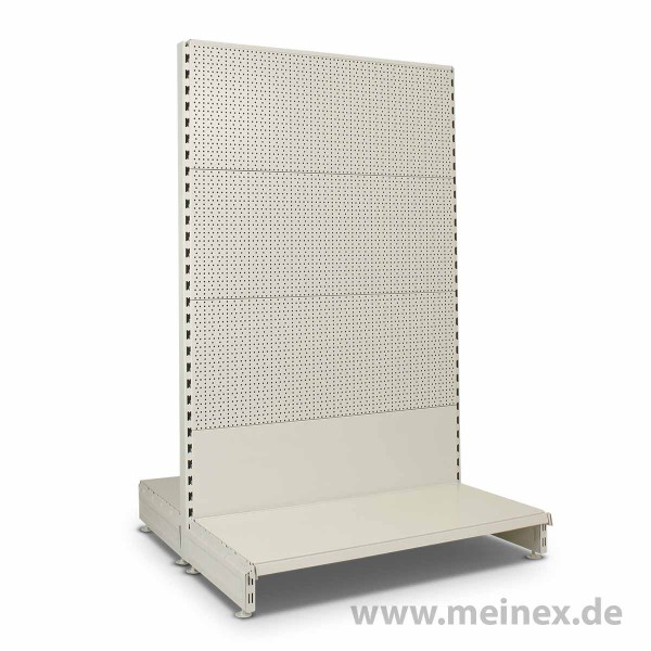 Gondelregal mit Lochrückwand Tegometall Konfigurator