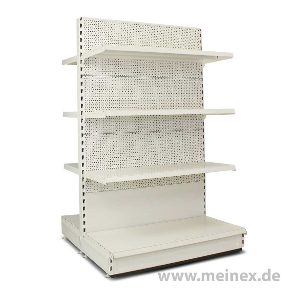 Gondelregal mit Lochrückwand Tegometall Konfigurator