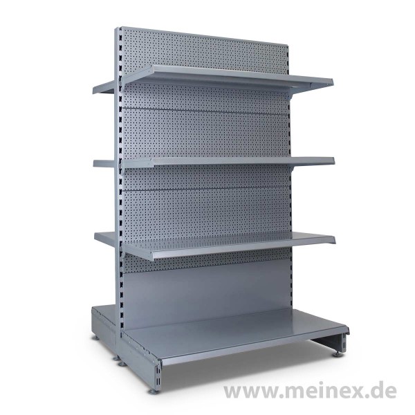 Gondelregal mit Lochrückwand Tegometall Konfigurator