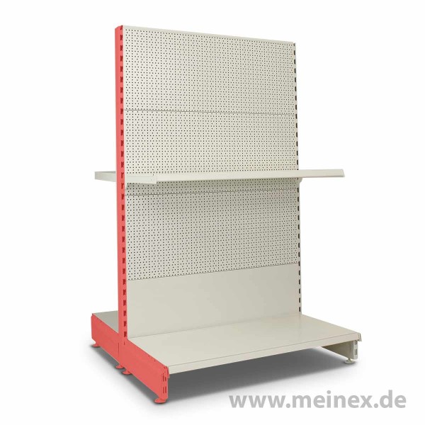 Gondelregal mit Lochrückwand Tegometall Konfigurator