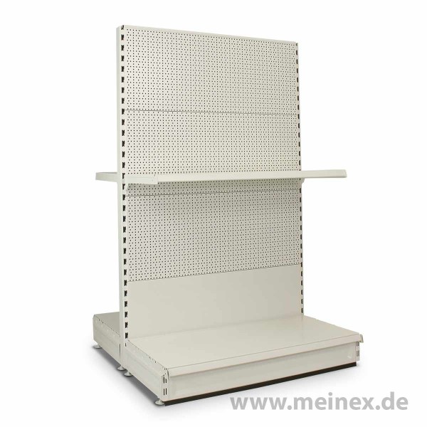 Gondelregal mit Lochrückwand Tegometall Konfigurator