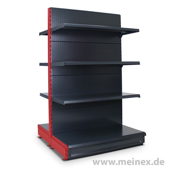 Gondelregal mit Lochrückwand Tegometall Konfigurator