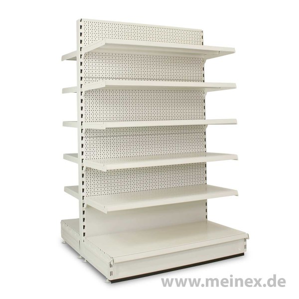 Gondelregal mit Lochrückwand Tegometall Konfigurator