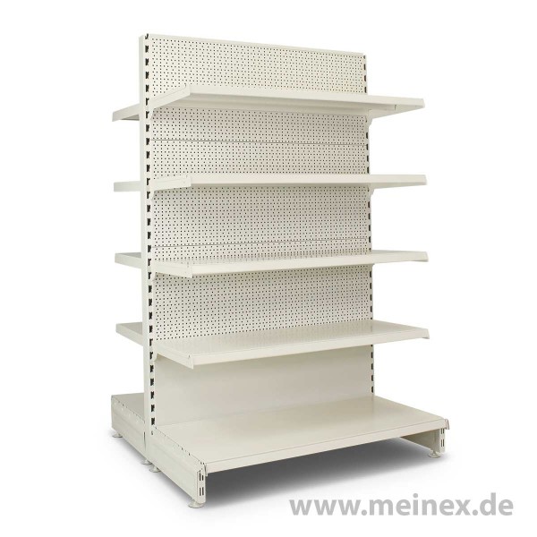 Gondelregal mit Lochrückwand Tegometall Konfigurator