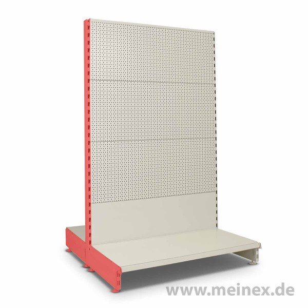 Gondelregal mit Lochrückwand Tegometall Konfigurator