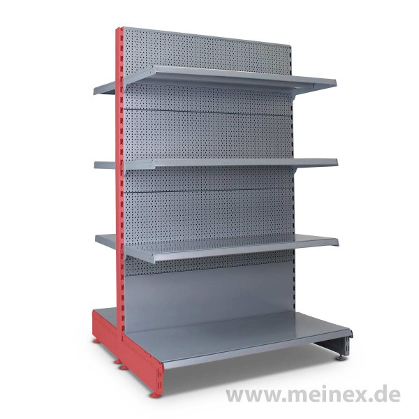 Gondelregal mit Lochrückwand Tegometall Konfigurator