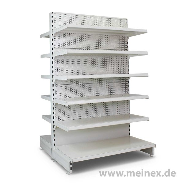 Gondelregal mit Lochrückwand Tegometall Konfigurator