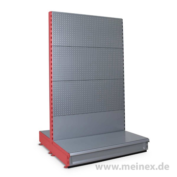 Gondelregal mit Lochrückwand Tegometall Konfigurator