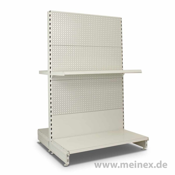 Gondelregal mit Lochrückwand Tegometall Konfigurator