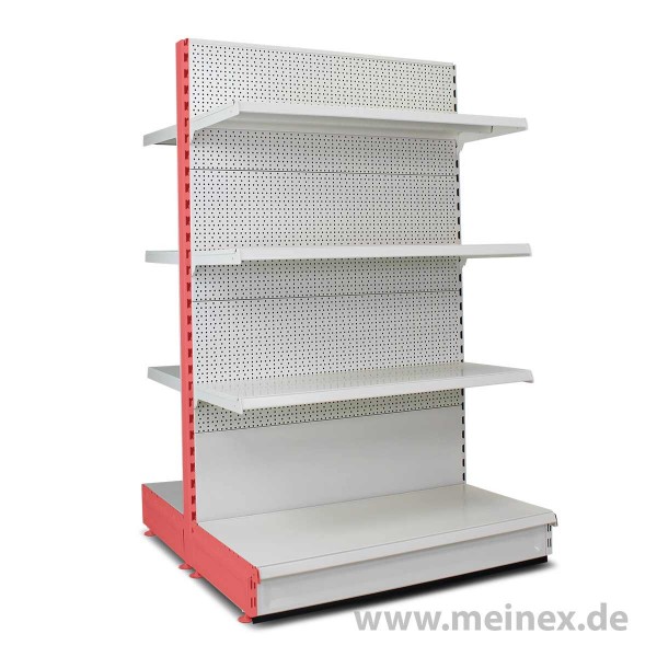 Gondelregal mit Lochrückwand Tegometall Konfigurator