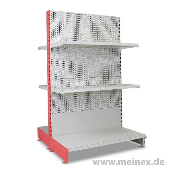 Gondelregal mit Lochrückwand Tegometall Konfigurator