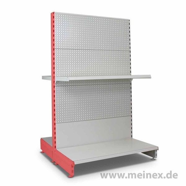 Gondelregal mit Lochrückwand Tegometall Konfigurator