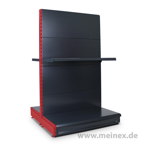 Gondelregal mit Lochrückwand Tegometall Konfigurator