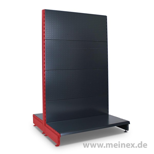 Gondelregal mit Lochrückwand Tegometall Konfigurator