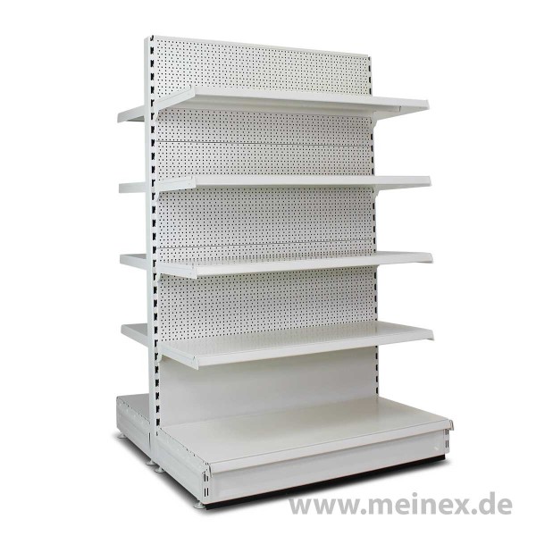 Gondelregal mit Lochrückwand Tegometall Konfigurator