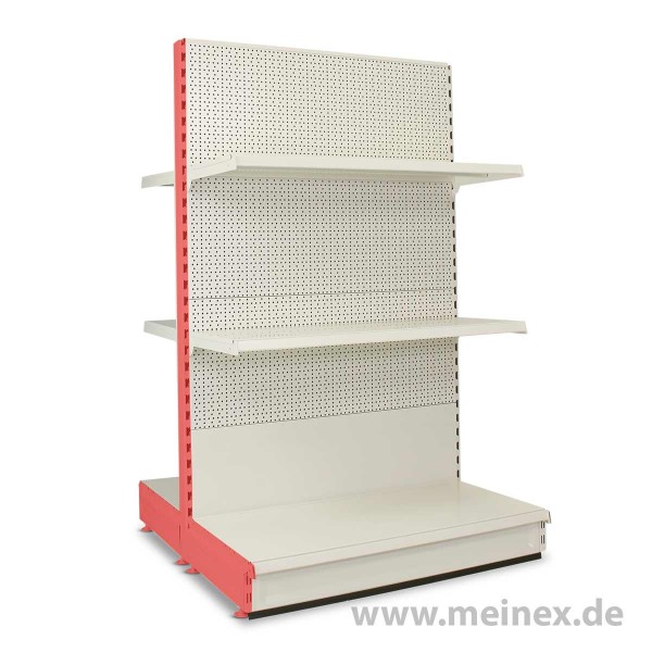 Gondelregal mit Lochrückwand Tegometall Konfigurator