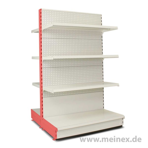 Gondelregal mit Lochrückwand Tegometall Konfigurator