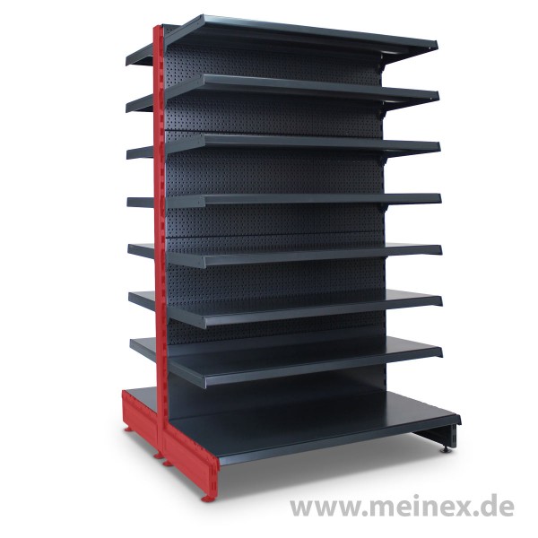 Gondelregal mit Lochrückwand Tegometall Konfigurator