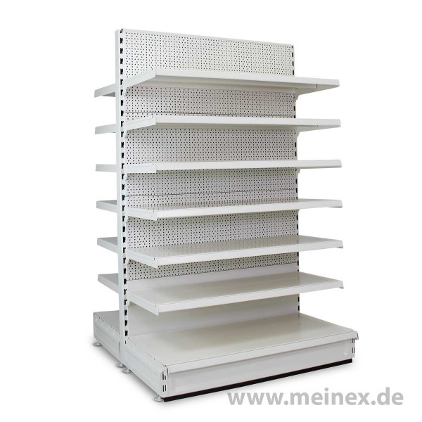 Gondelregal mit Lochrückwand Tegometall Konfigurator