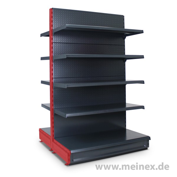 Gondelregal mit Lochrückwand Tegometall Konfigurator