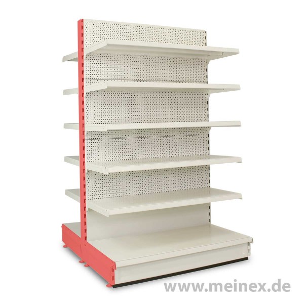 Gondelregal mit Lochrückwand Tegometall Konfigurator