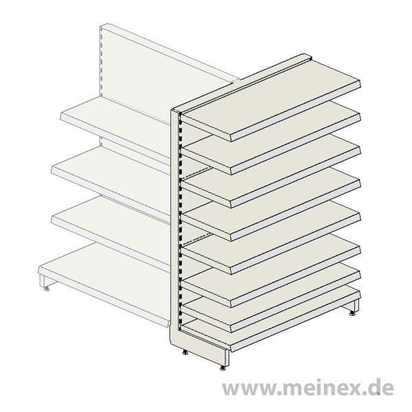Gondelkopfregal Tegometall Konfigurator - 7 Fachböden