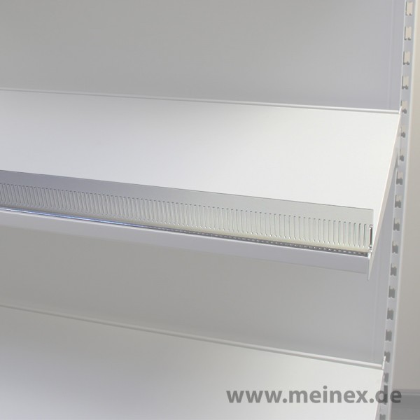 Abteilleiste Kunststoff glasklar - vorne und hinten