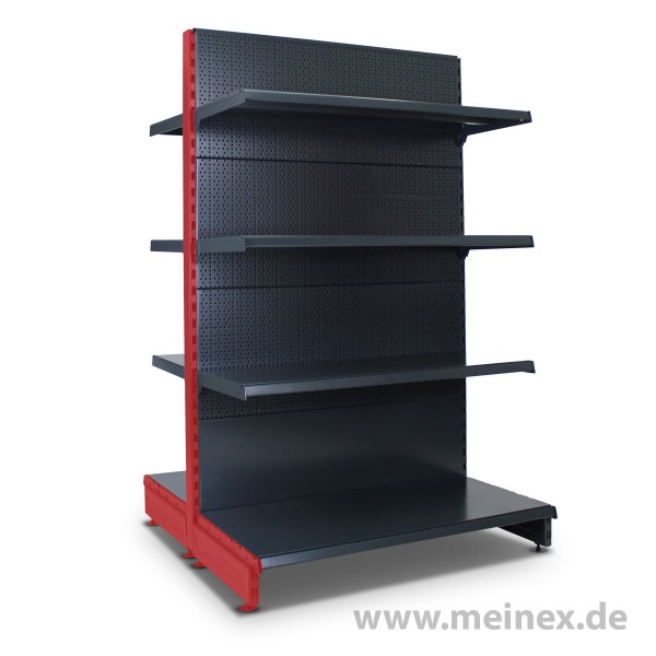 Gondelregal mit Lochrückwand Tegometall Konfigurator