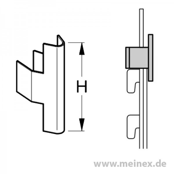 Rückwandsicherung Tegometall - 100 Stk / VPE