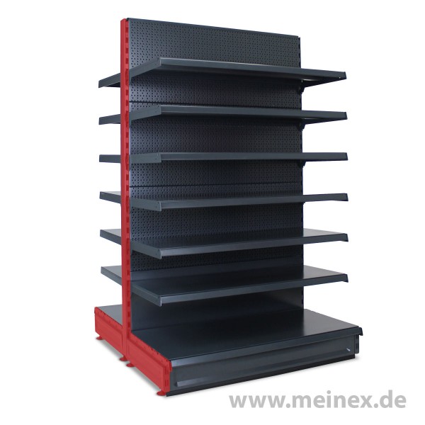 Gondelregal mit Lochrückwand Tegometall Konfigurator