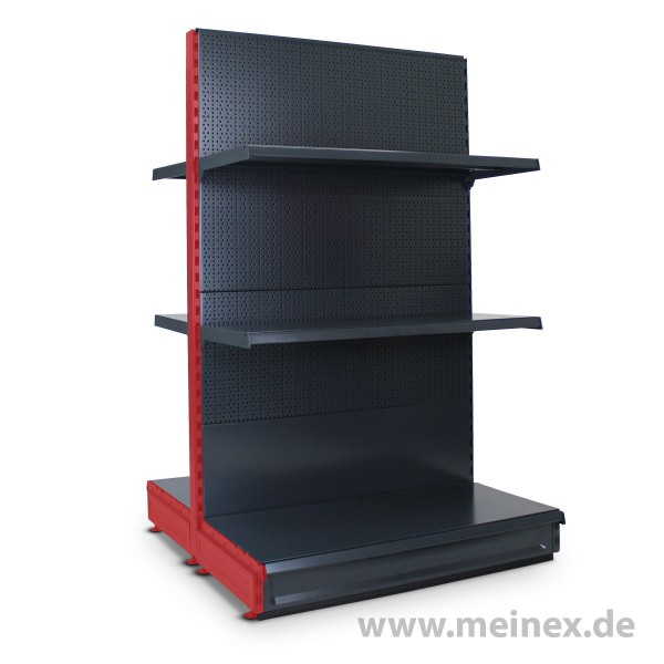 Gondelregal mit Lochrückwand Tegometall Konfigurator