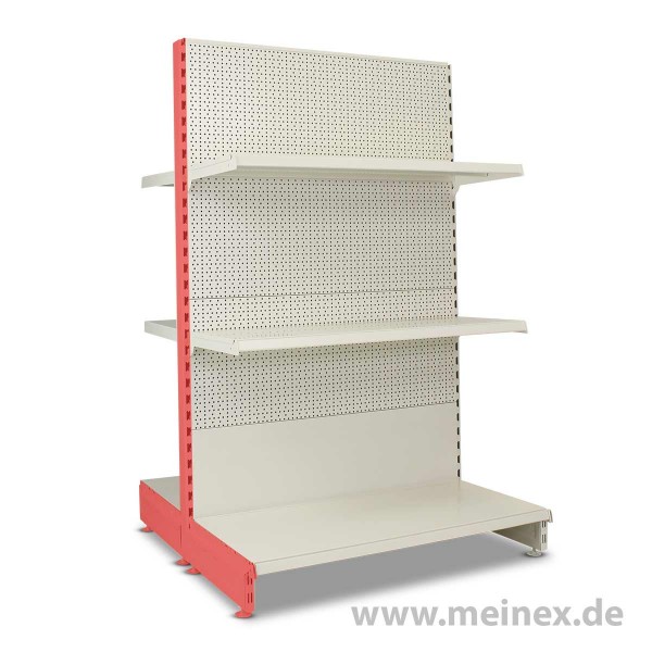 Gondelregal mit Lochrückwand Tegometall Konfigurator