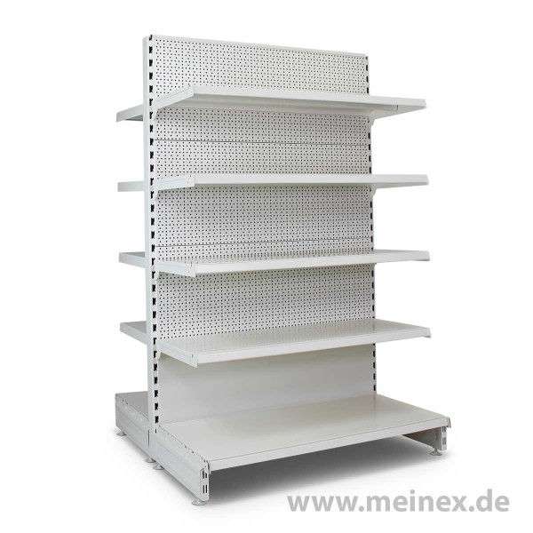 Gondelregal mit Lochrückwand Tegometall Konfigurator