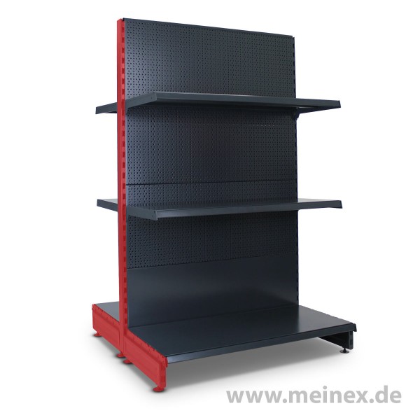 Gondelregal mit Lochrückwand Tegometall Konfigurator