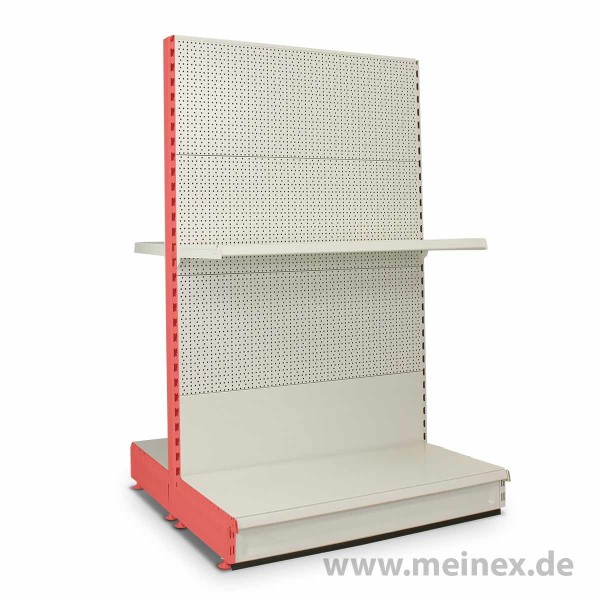 Gondelregal mit Lochrückwand Tegometall Konfigurator