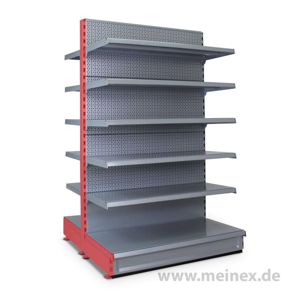 Gondelregal mit Lochrückwand Tegometall Konfigurator