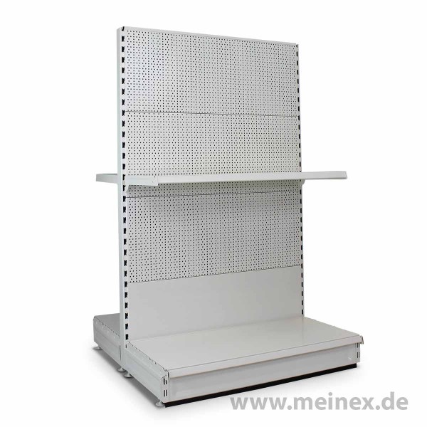 Gondelregal mit Lochrückwand Tegometall Konfigurator