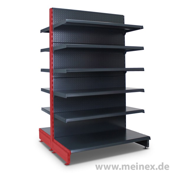 Gondelregal mit Lochrückwand Tegometall Konfigurator