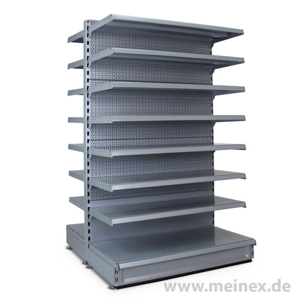 Gondelregal mit Lochrückwand Tegometall Konfigurator